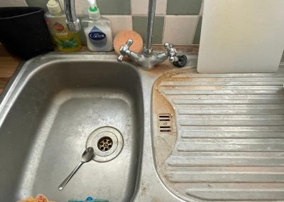 Kitchen Sink Clean Before